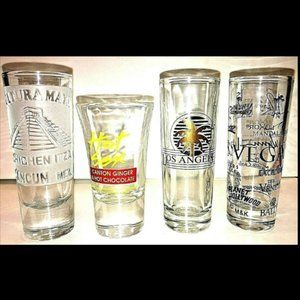 Shot Glasses 4 Hot Sex Cancun Los Angeles Vegas Hollywood Caesars Palace Ballys